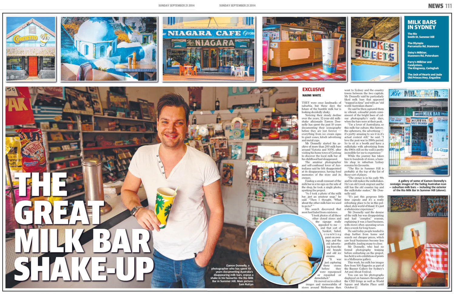 "The Great Milk Bar Shake-Up", The Daily Telegraph, 2014