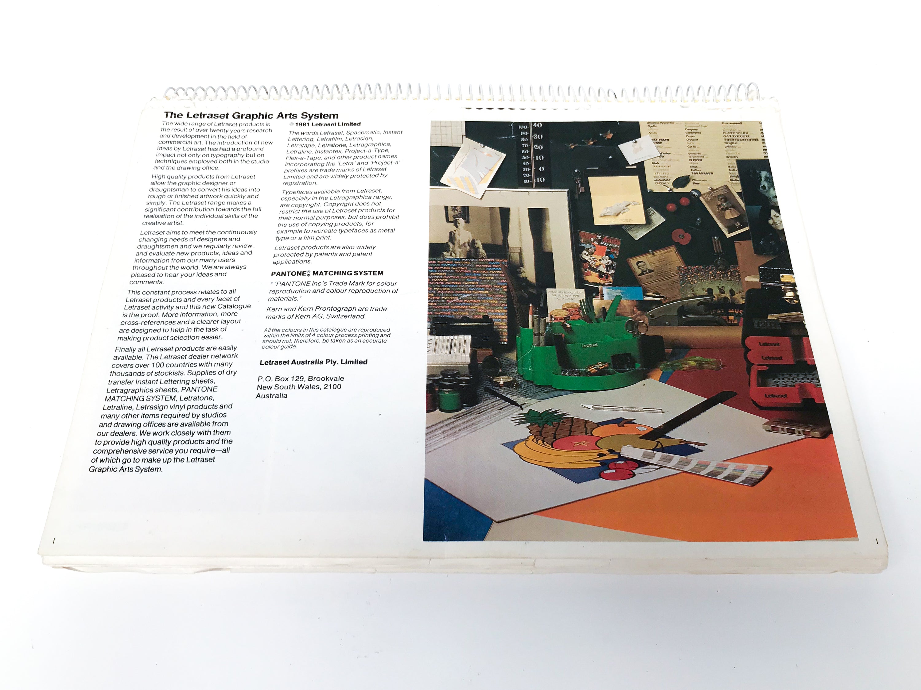 LETRASET GRAPHIC ARTS SYSTEM AUSTRALIAN CATALOGUE [1981]