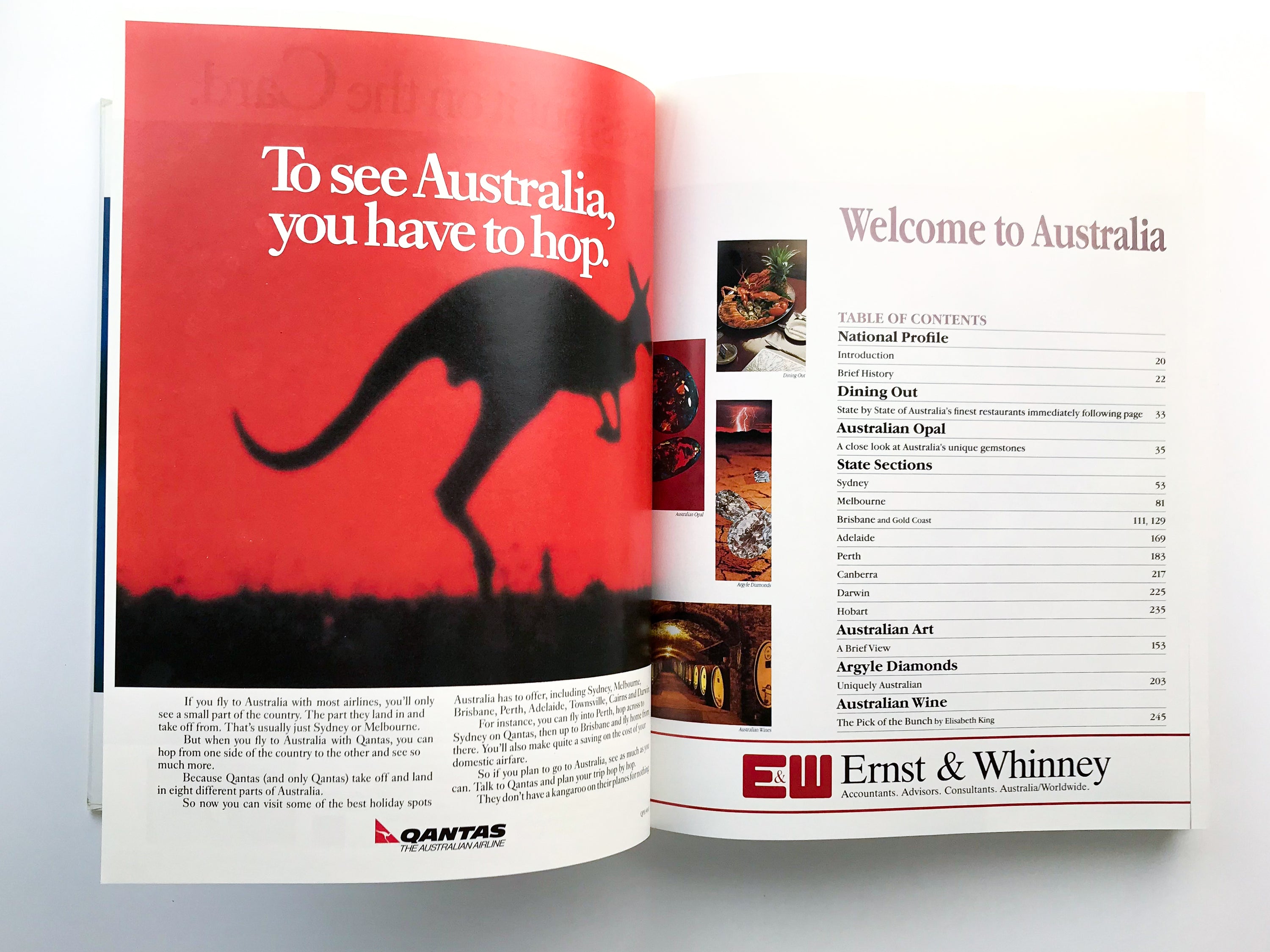 WELCOME TO AUSTRALIA: GUEST INFORMATION 1986/87 EDITION [1986] — Ken Done Cover Art