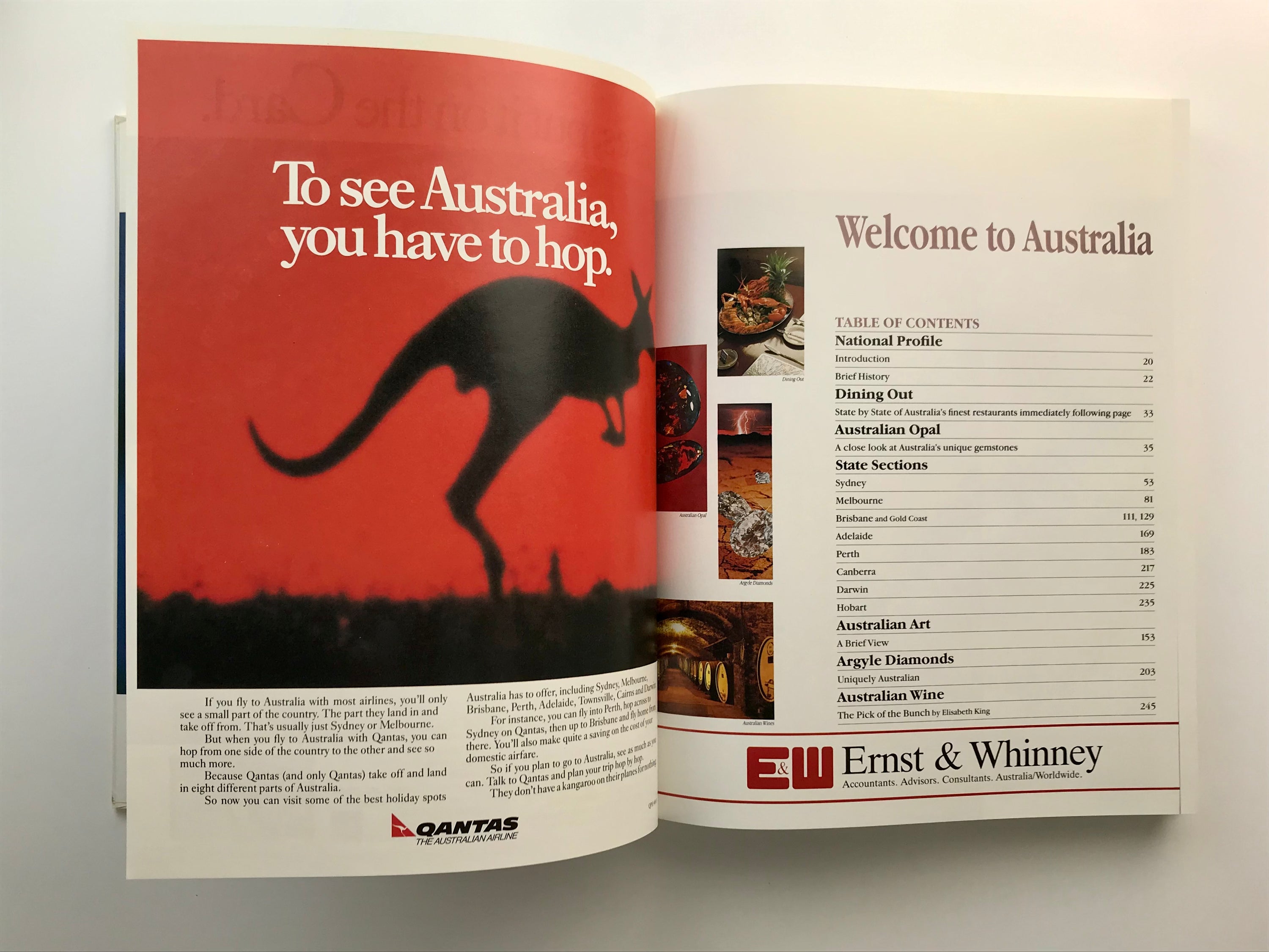 WELCOME TO AUSTRALIA: GUEST INFORMATION 1986/87 EDITION [1986] — Ken Done Cover Art