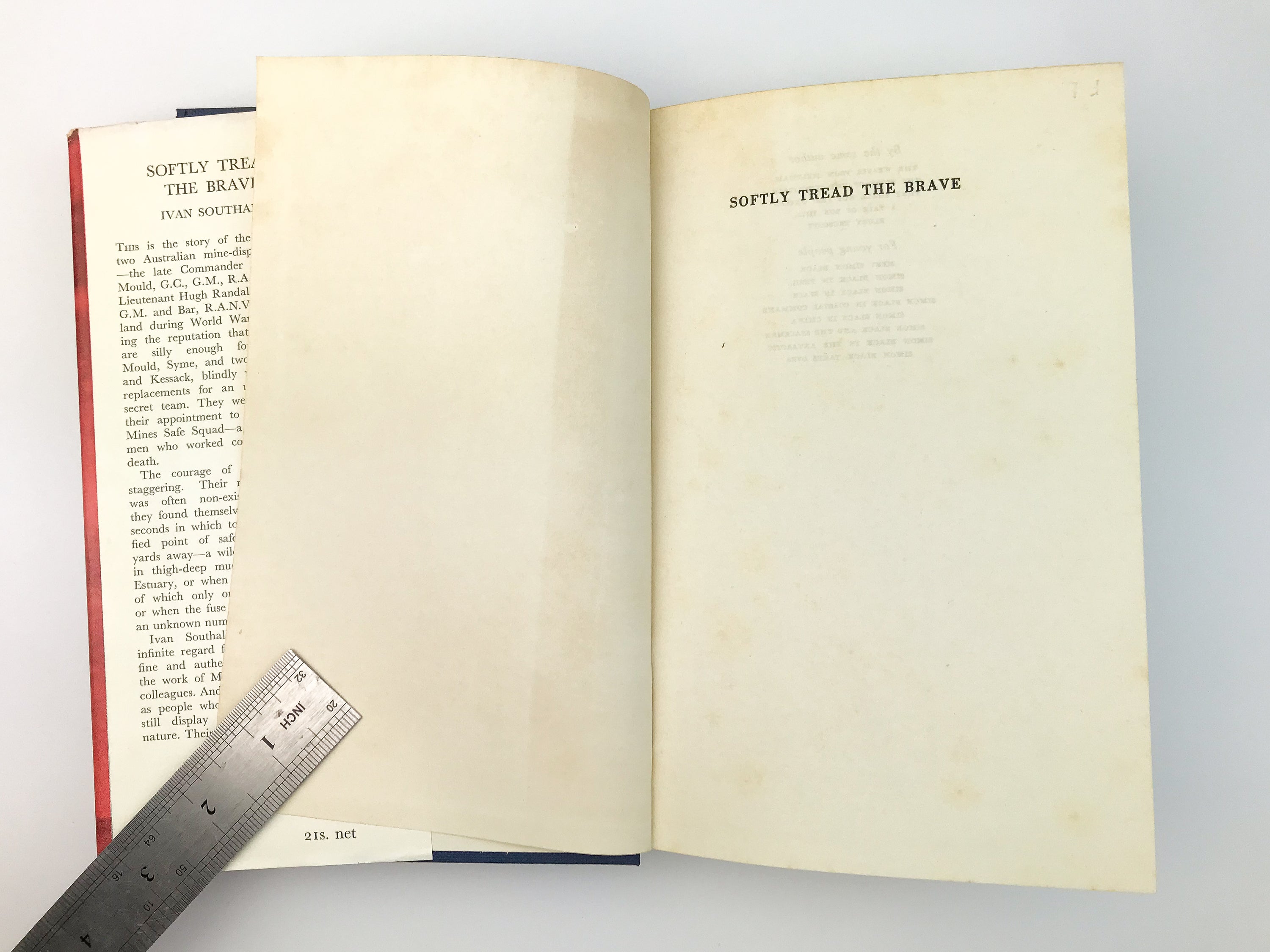 SOFTLY TREAD THE BRAVE: IVAN SOUTHALL [1960] — Rare 1st Edition