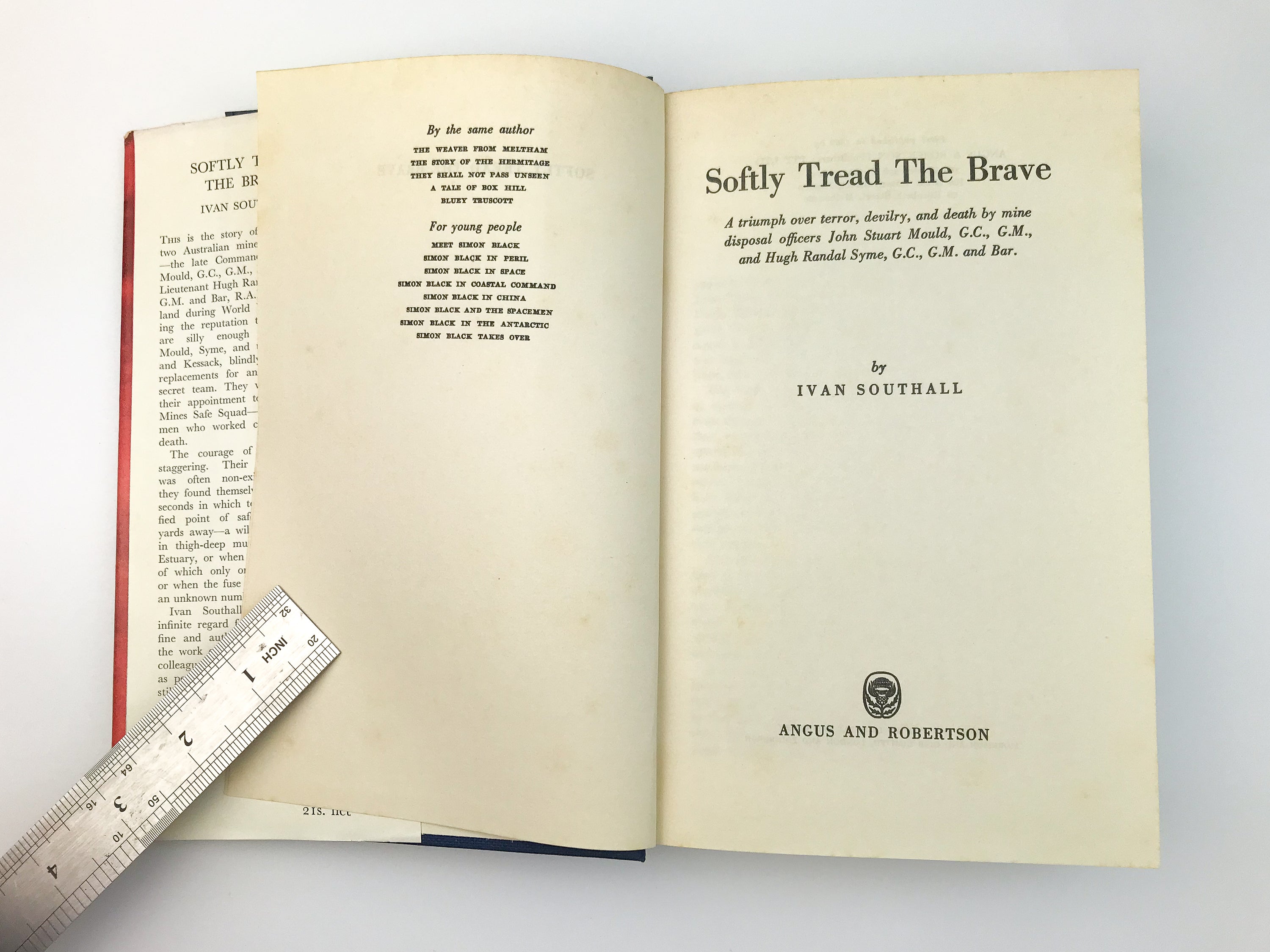 SOFTLY TREAD THE BRAVE: IVAN SOUTHALL [1960] — Rare 1st Edition
