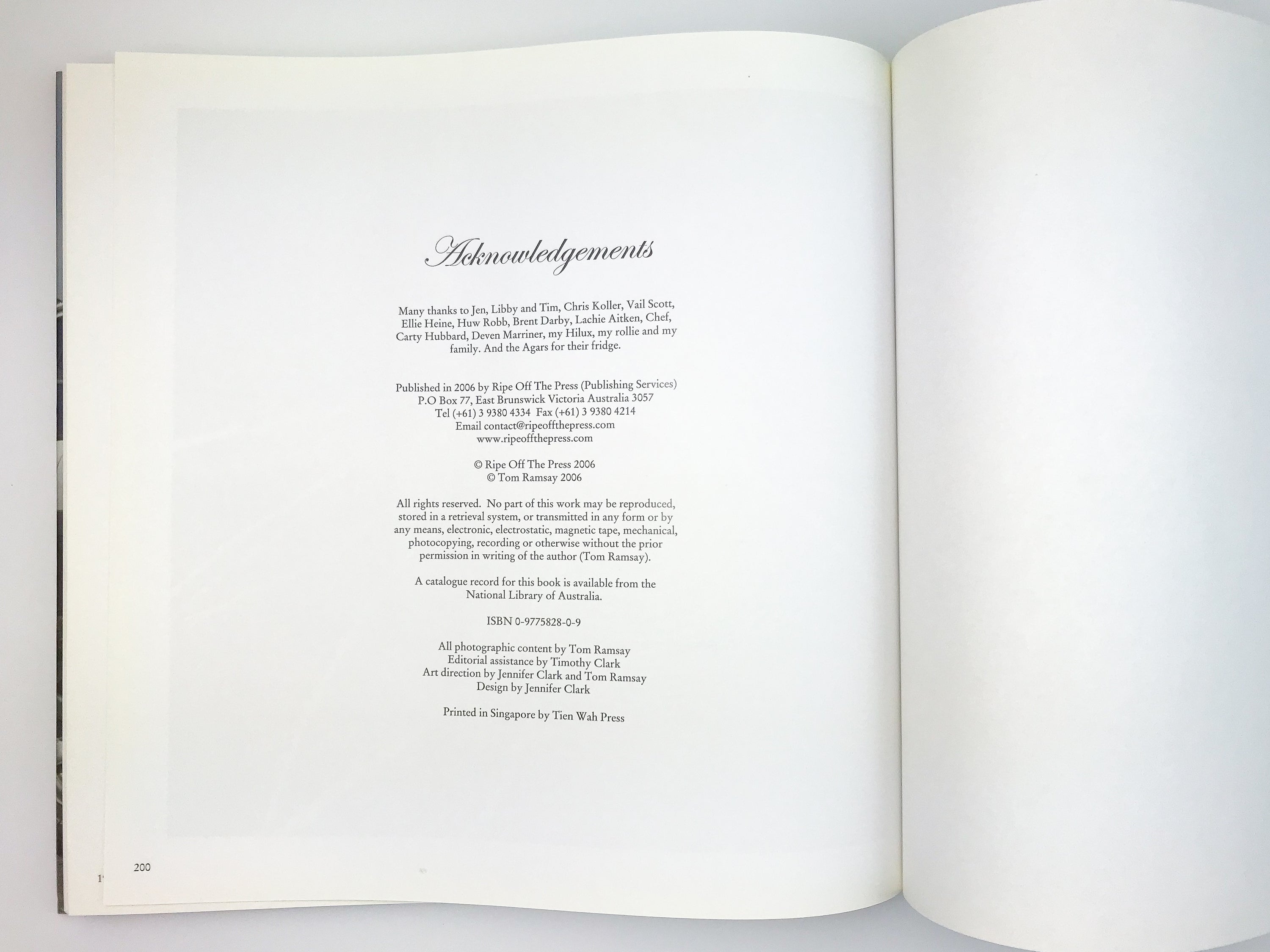 TOM RAMSAY: WELCOME TO SHANEDALE, THE AUSTRALIA NOT SHOWN ON POSTCARDS [2006] — SIGNED COPY
