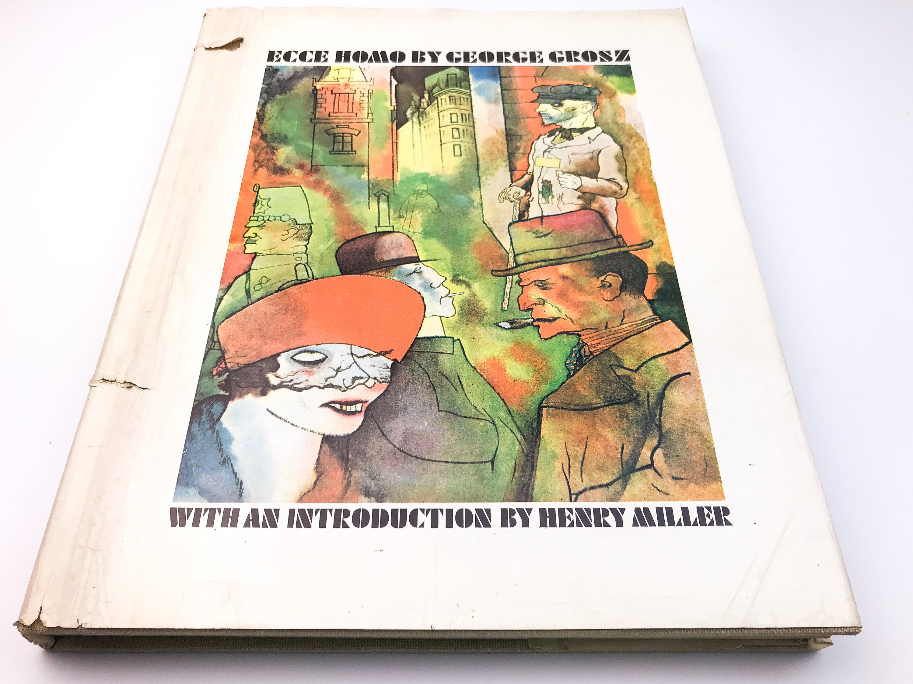 GEORGE GROSZ: ECCE HOMO [1966] — First Printing + 2 Tipped-in Duplicate Plates IV & XI