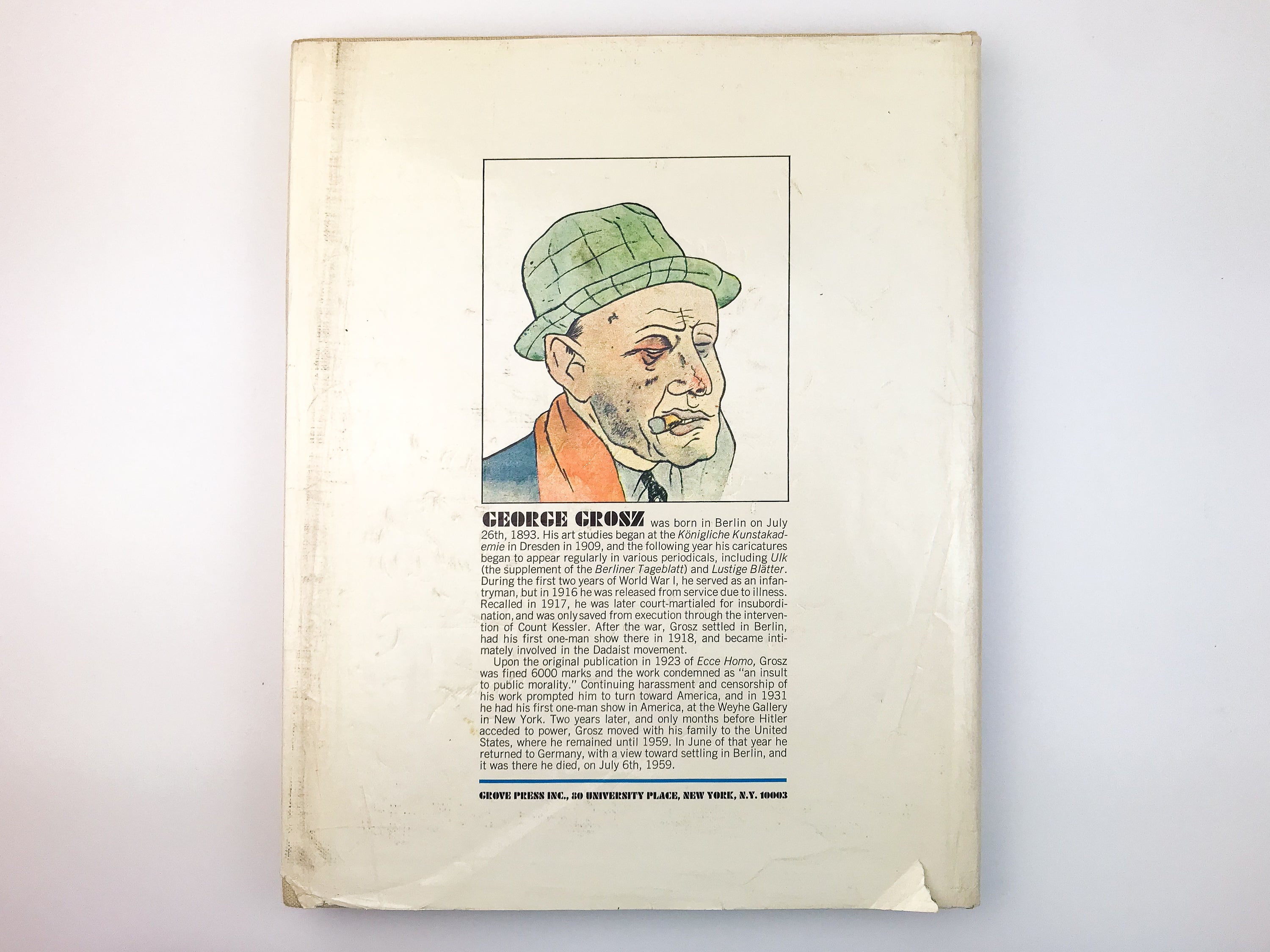 GEORGE GROSZ: ECCE HOMO [1966] — First Printing + 2 Tipped-in Duplicate Plates IV & XI