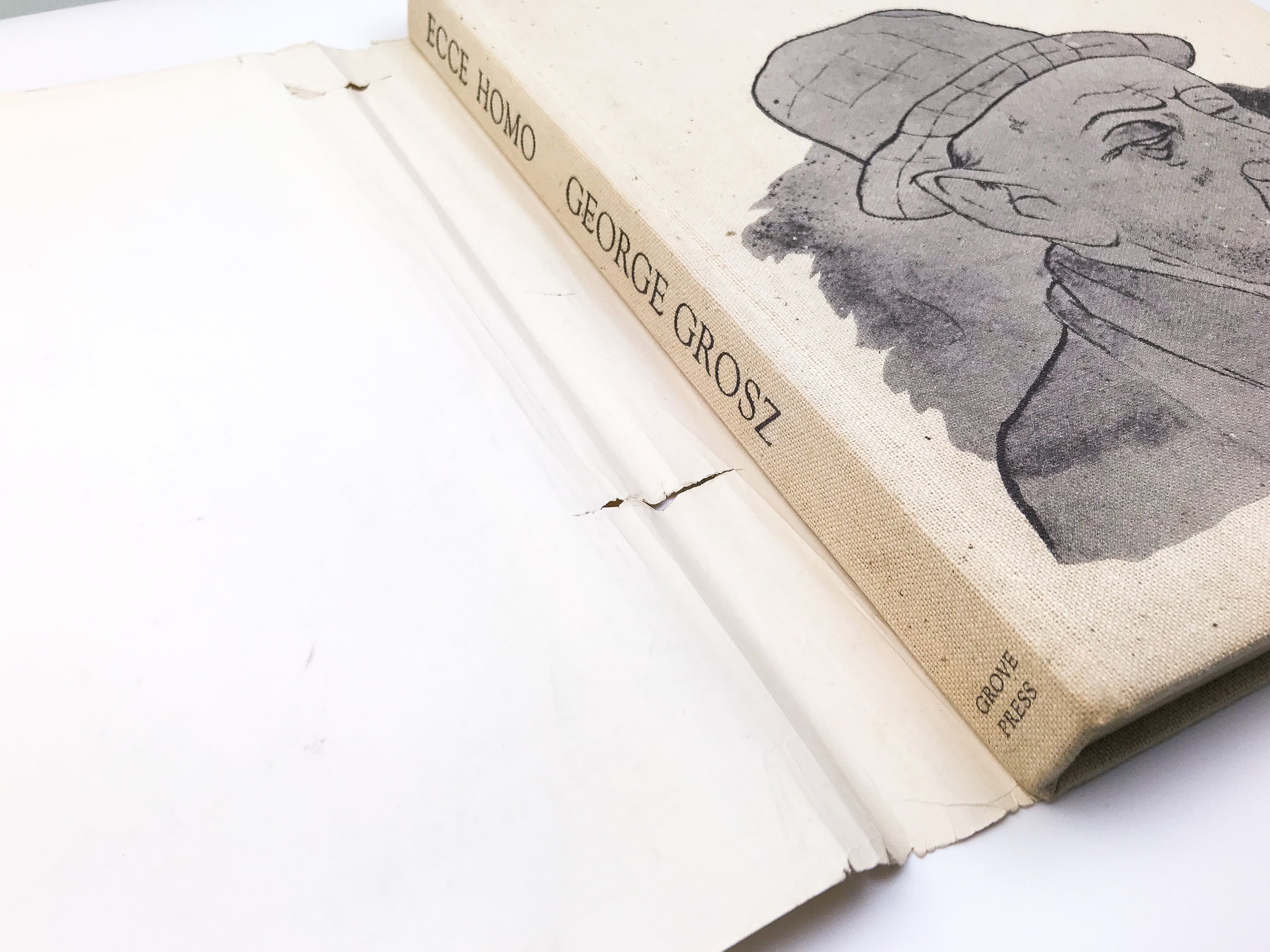 GEORGE GROSZ: ECCE HOMO [1966] — First Printing + 2 Tipped-in Duplicate Plates IV & XI