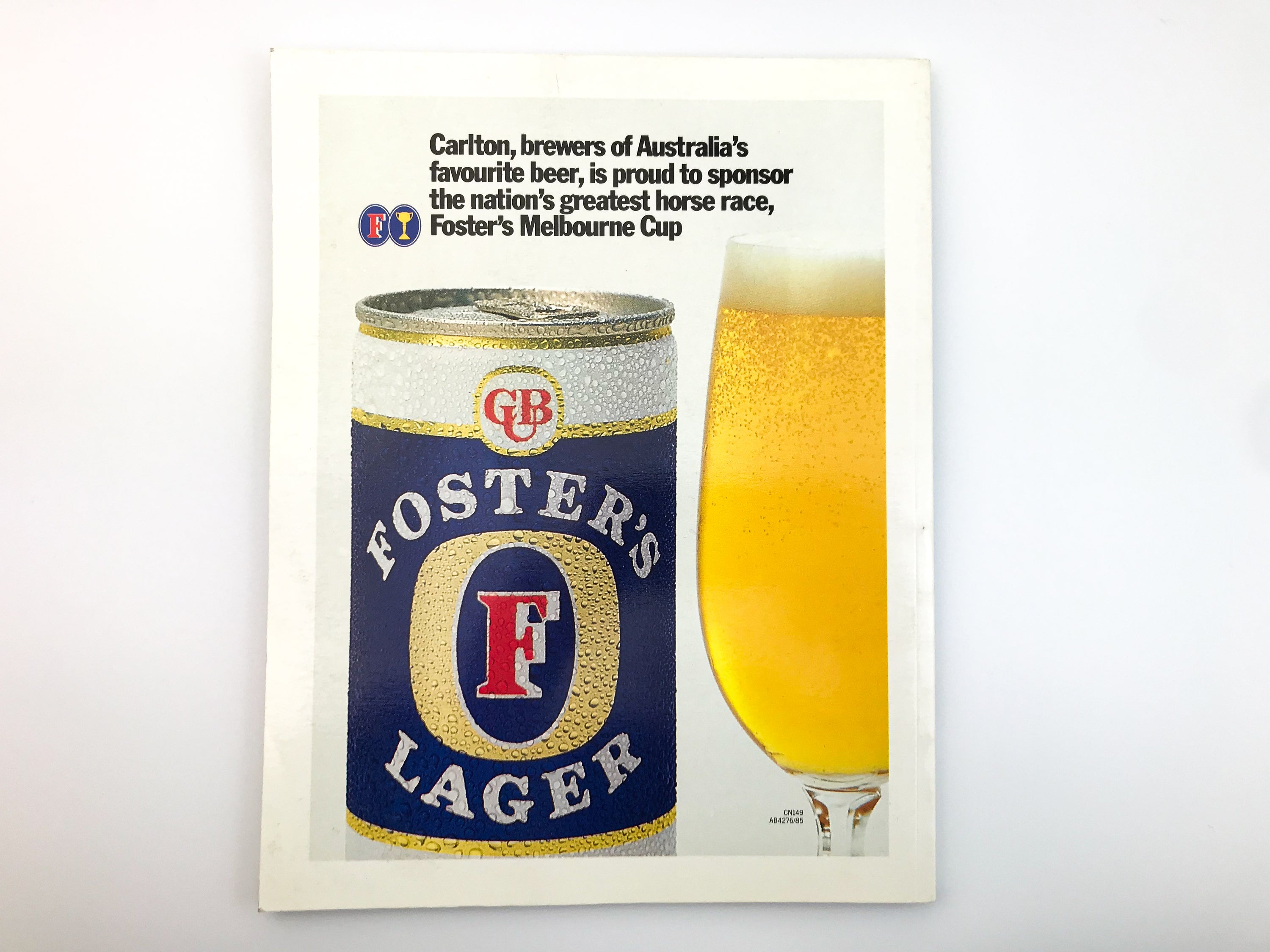 THE CUP — 126 YEARS: VICTORIA RACING CLUB MELBOURNE CUP CARNIVAL SOUVENIR [1986]