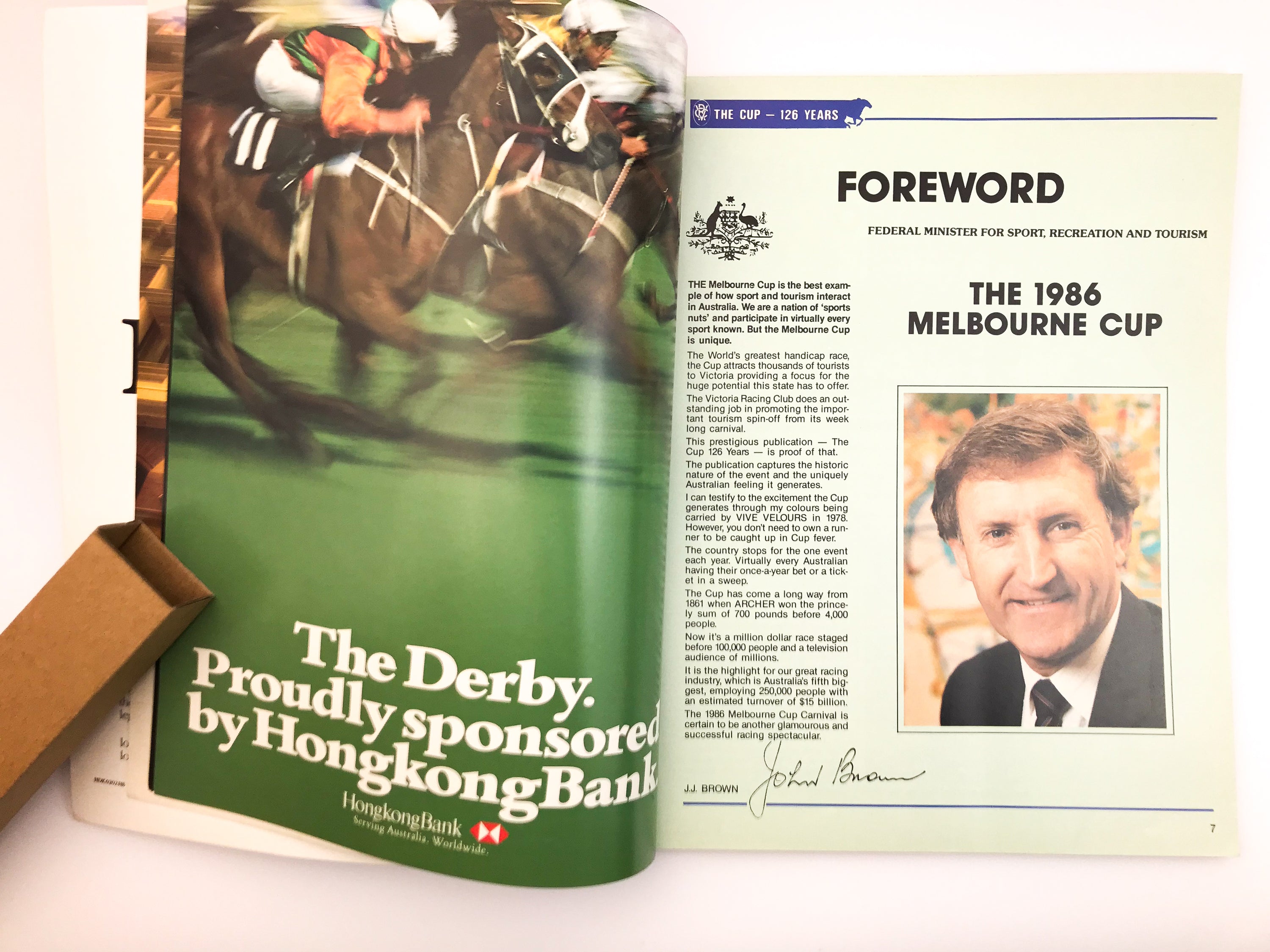 THE CUP — 126 YEARS: VICTORIA RACING CLUB MELBOURNE CUP CARNIVAL SOUVENIR [1986]