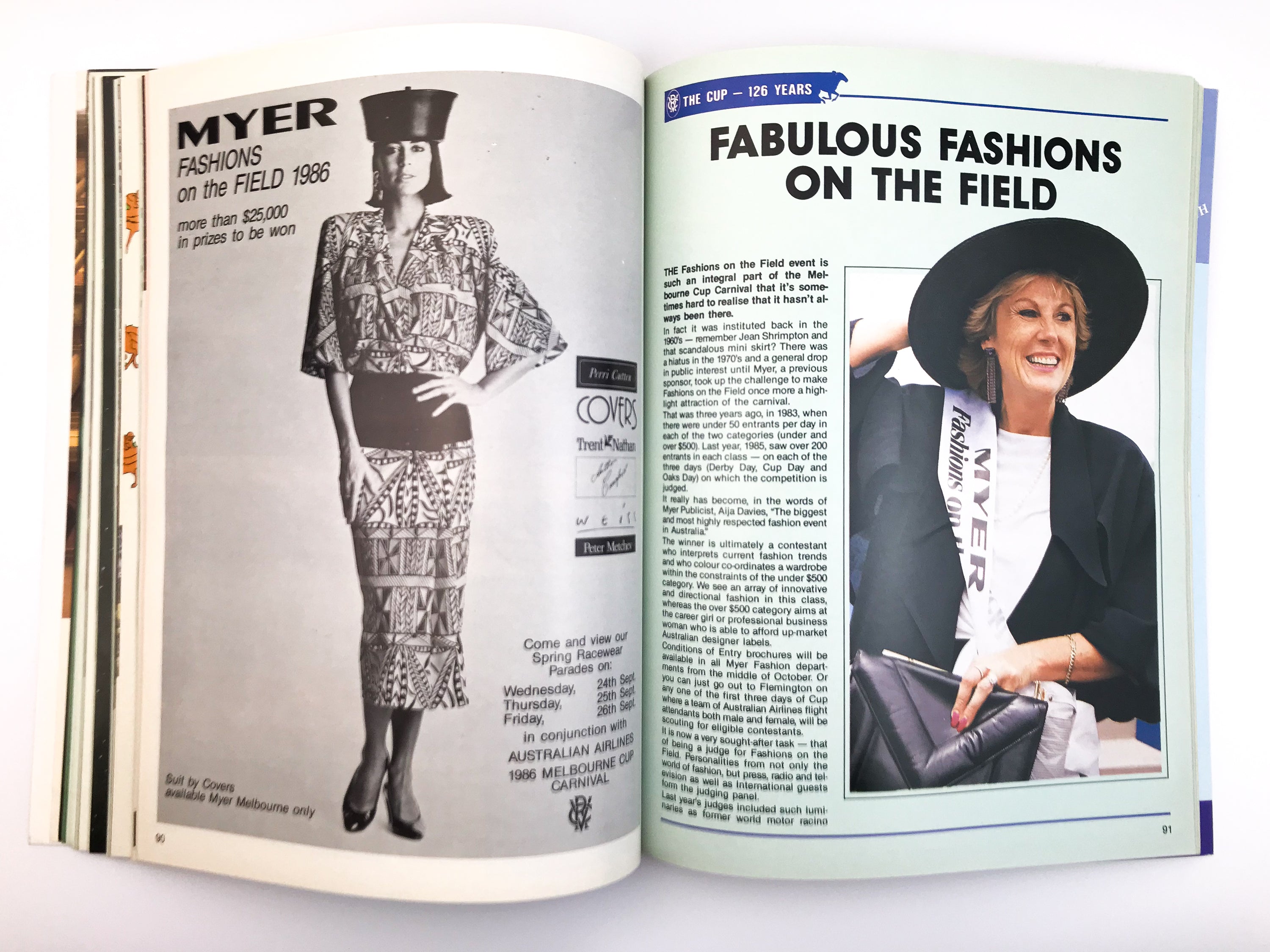 THE CUP — 126 YEARS: VICTORIA RACING CLUB MELBOURNE CUP CARNIVAL SOUVENIR [1986]