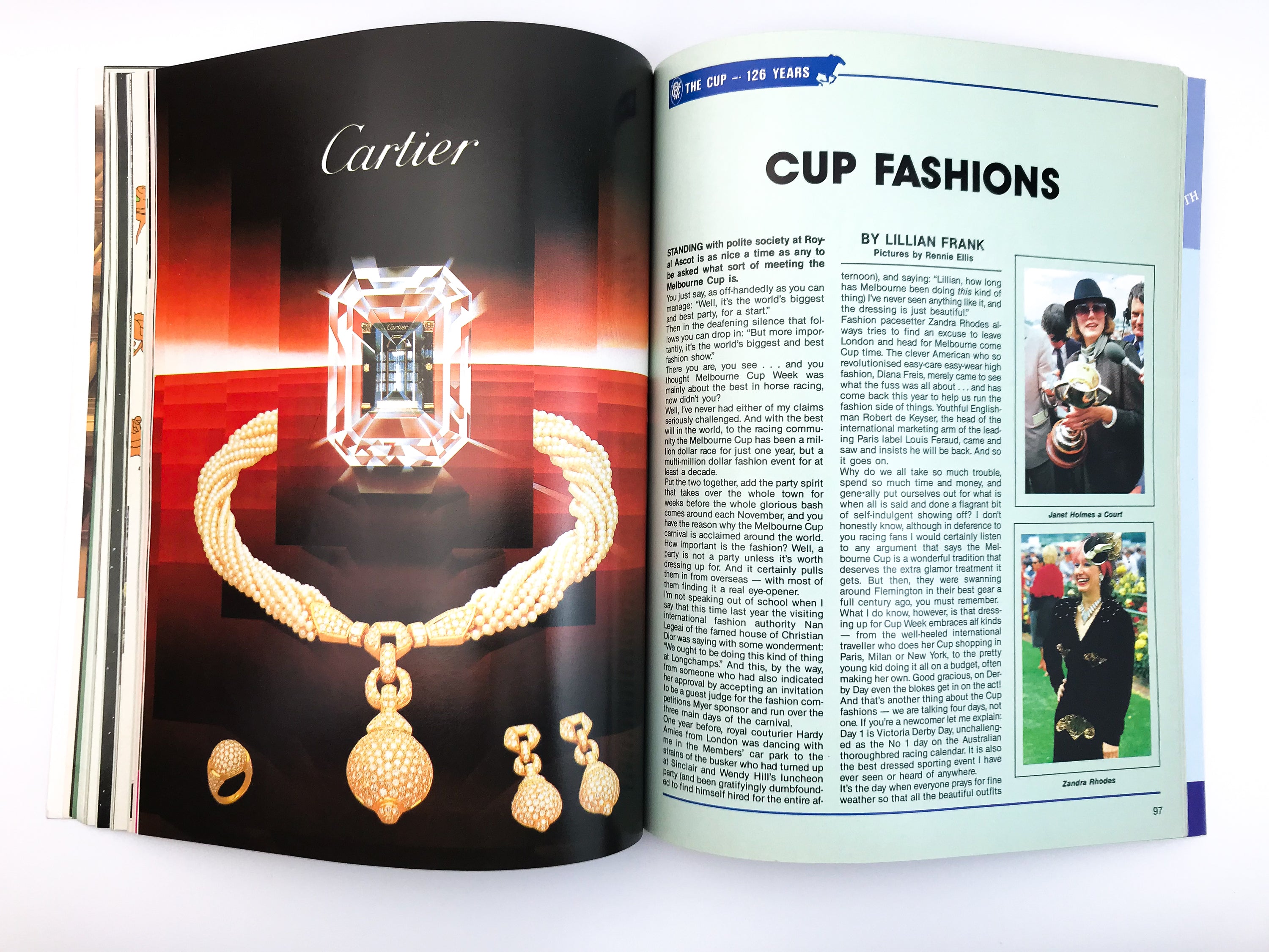 THE CUP — 126 YEARS: VICTORIA RACING CLUB MELBOURNE CUP CARNIVAL SOUVENIR [1986]