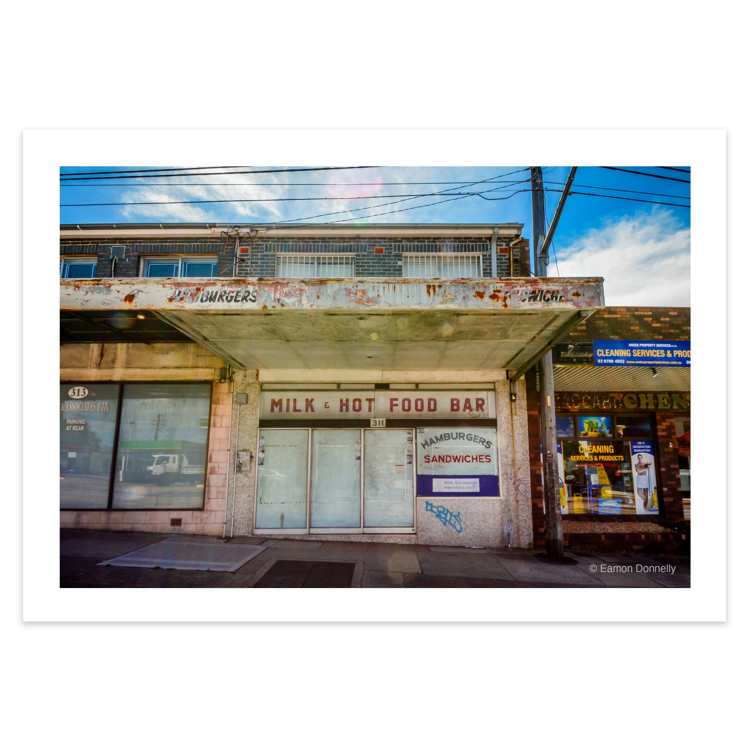 "MILK & HOT FOOD BAR, SYDNEY" – Archival Fine Art Giclée Print