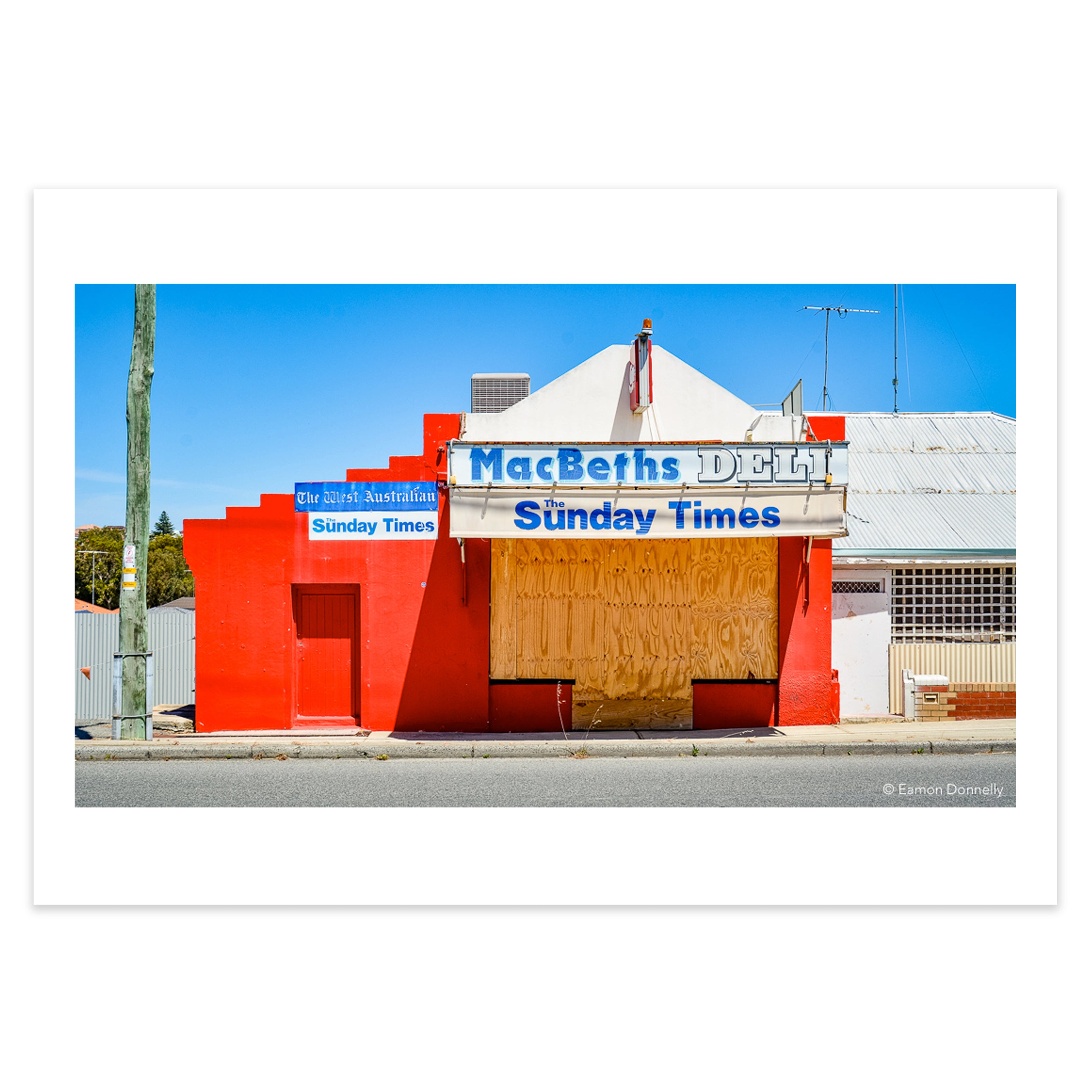 "MACBETHS DELI, PERTH" – Archival Fine Art Giclée Print