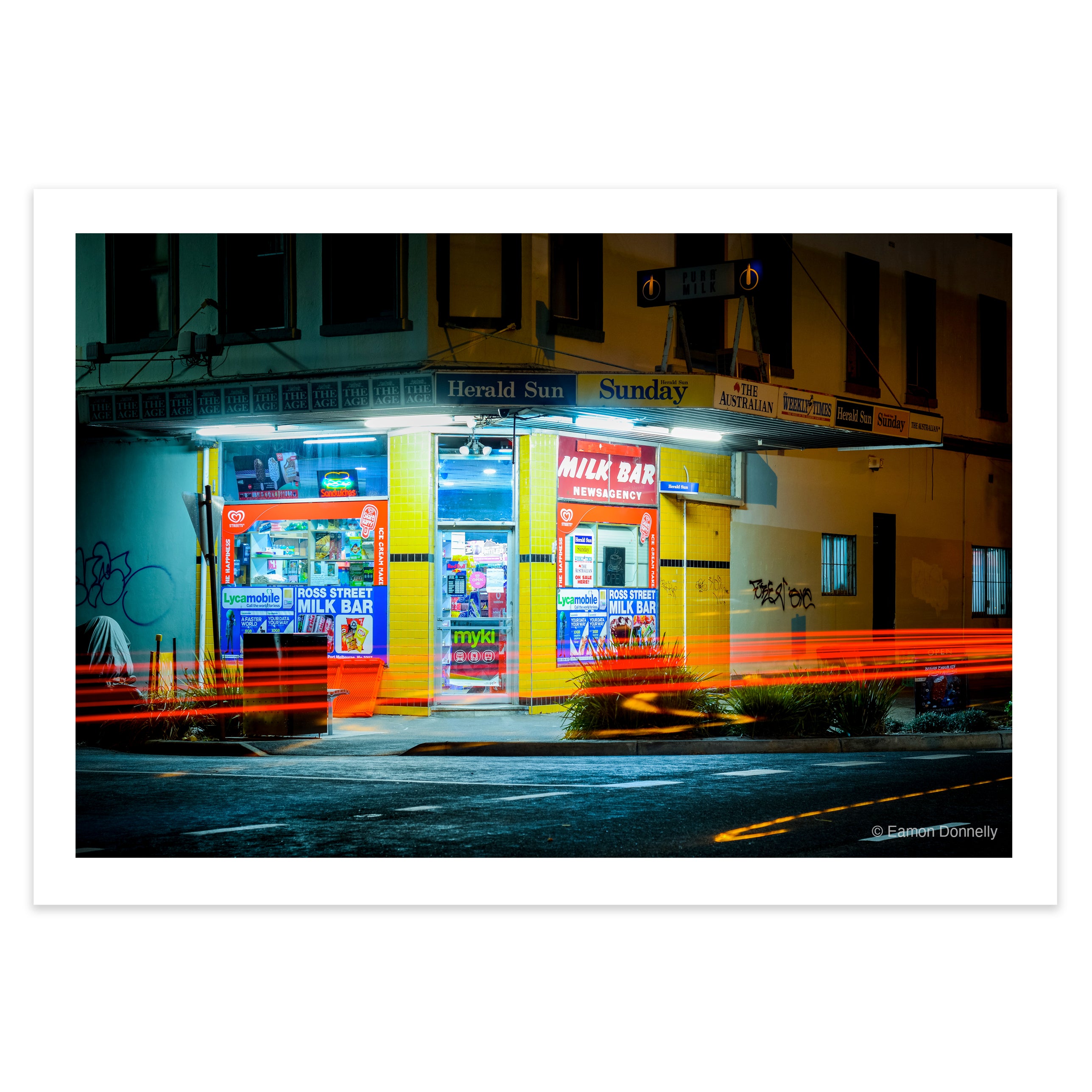 "ROSS STREET MILK BAR, PORT MELBOURNE, VIC" – Archival Fine Art Giclée Print