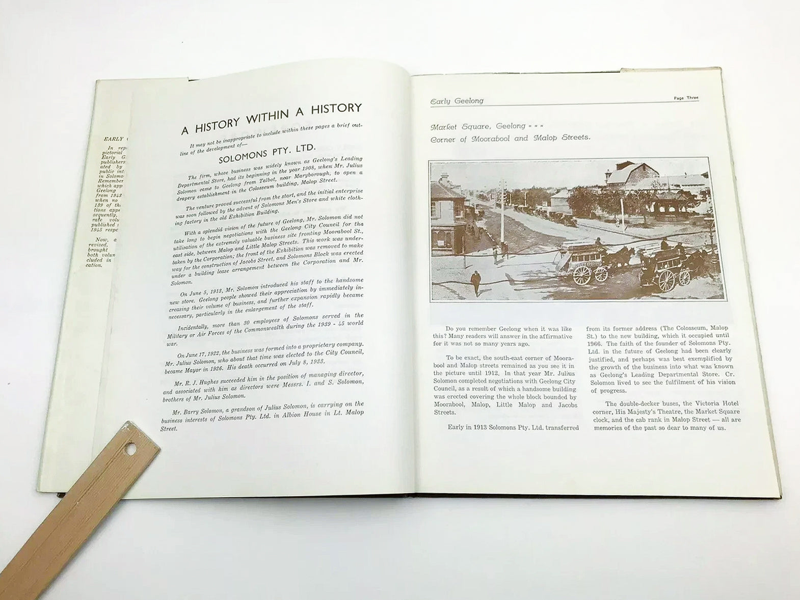 EARLY GEELONG: DO YOU REMEMBER? GEELONG ADVERTISER [1971]