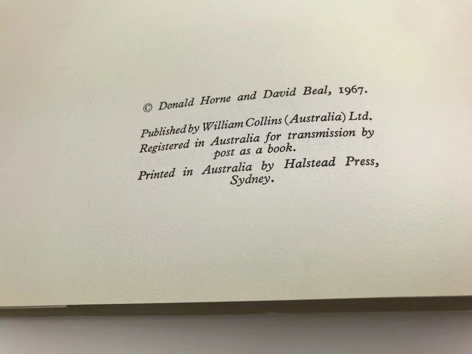 DAVID BEAL / DONALD HORNE: SOUTHERN EXPOSURE [1967]